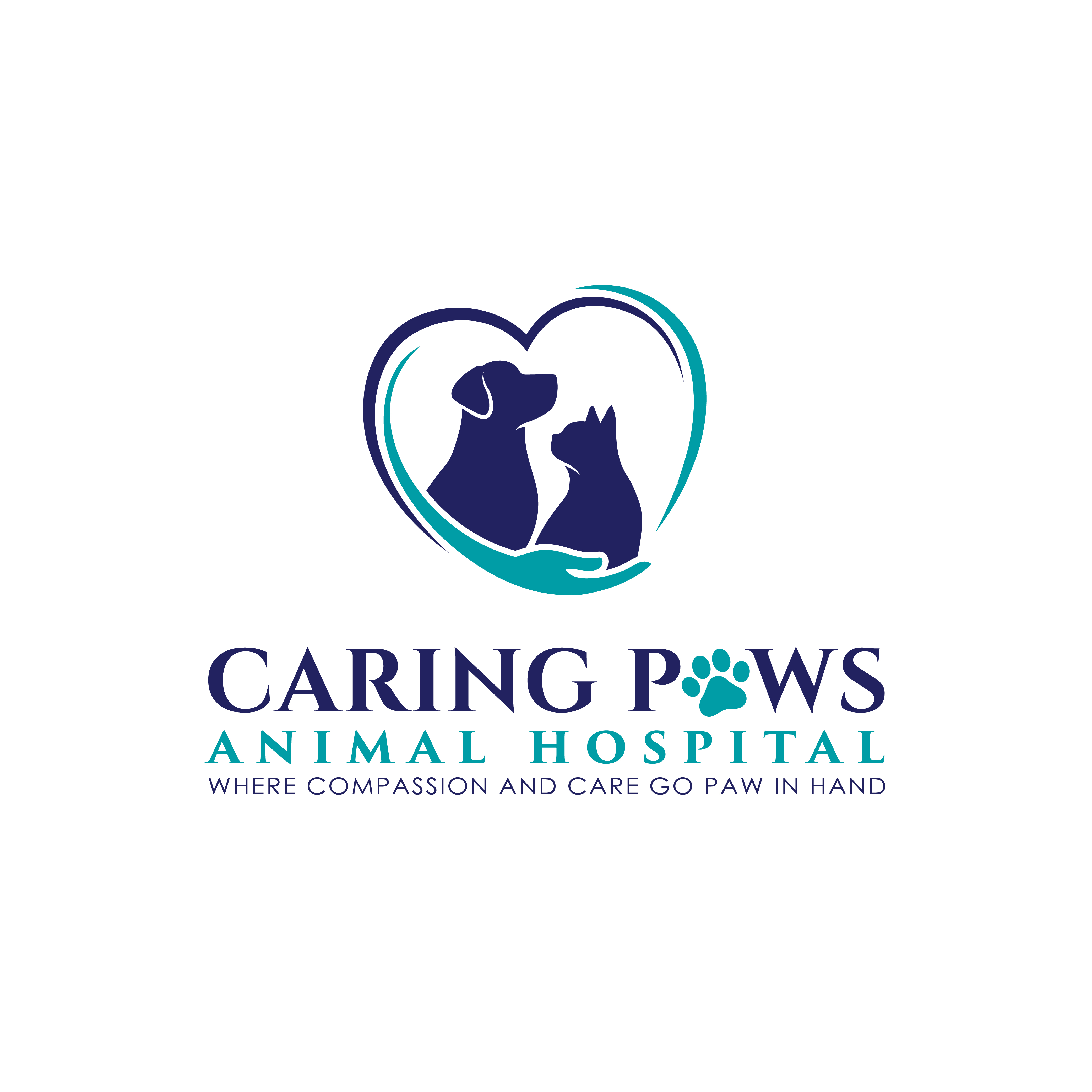 Caring Paws Animal Hospital Logo